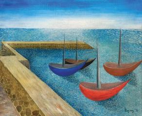 Jan Zrzavý - Přístav na Ile de Sein (1935)