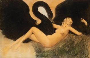 Louis Icart – Léda s labutí
