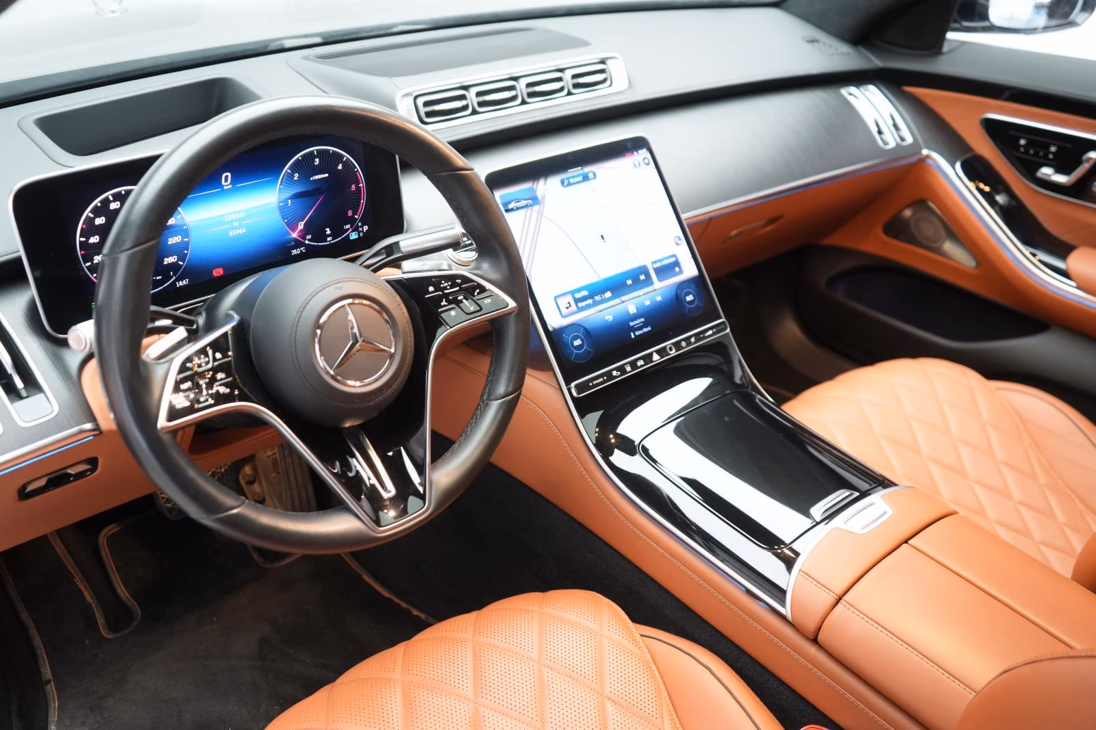 (B-470) Mercedes-Benz S 400 d 4Matic Lang Chauffeur/Distr/HUD/Pano - Image 7