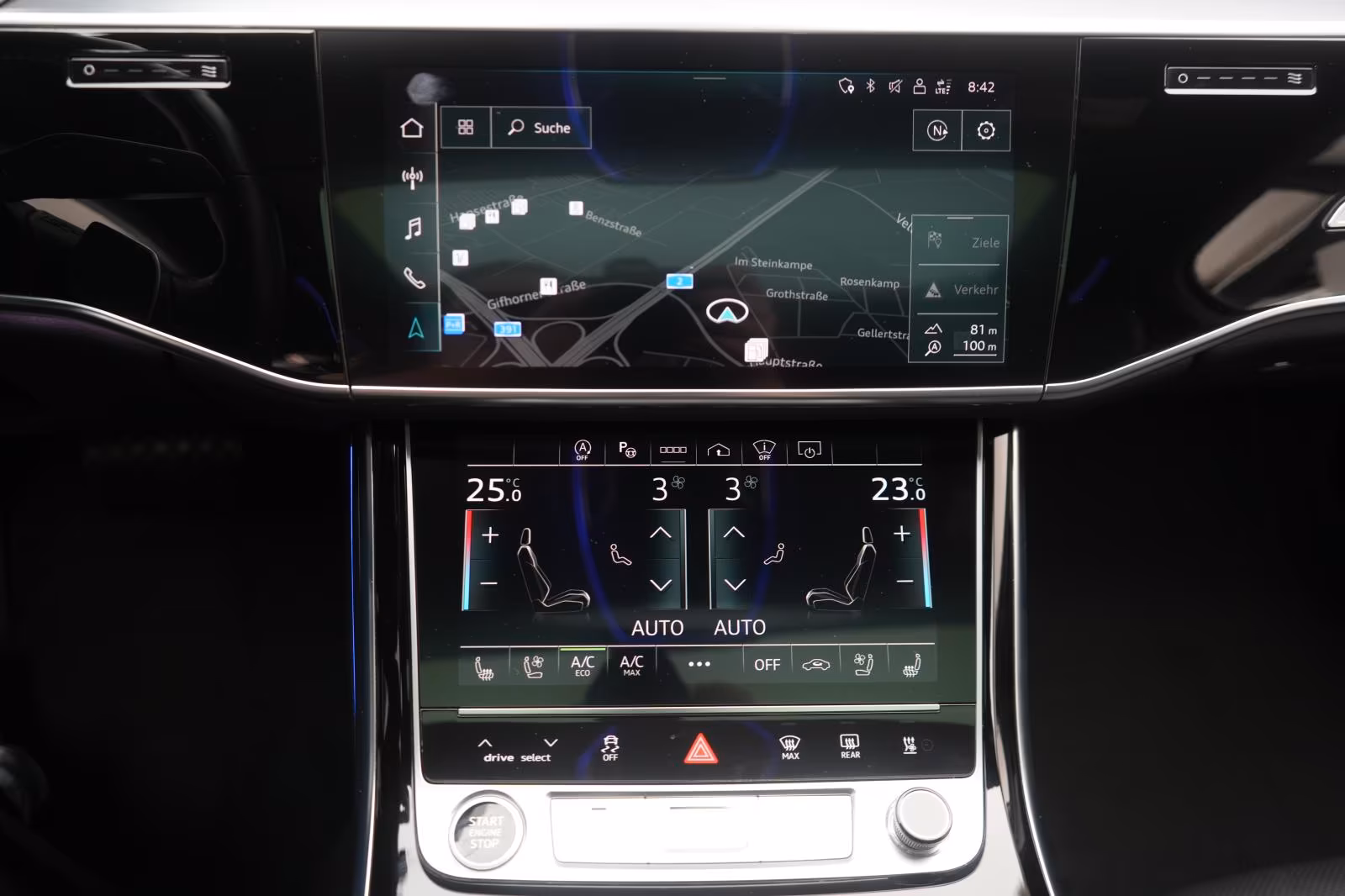 (B-407) Audi A8(Hybrid) 55 TFSI quattro tiptronic Leder/ACC/HUD/Pano/ - Image 19