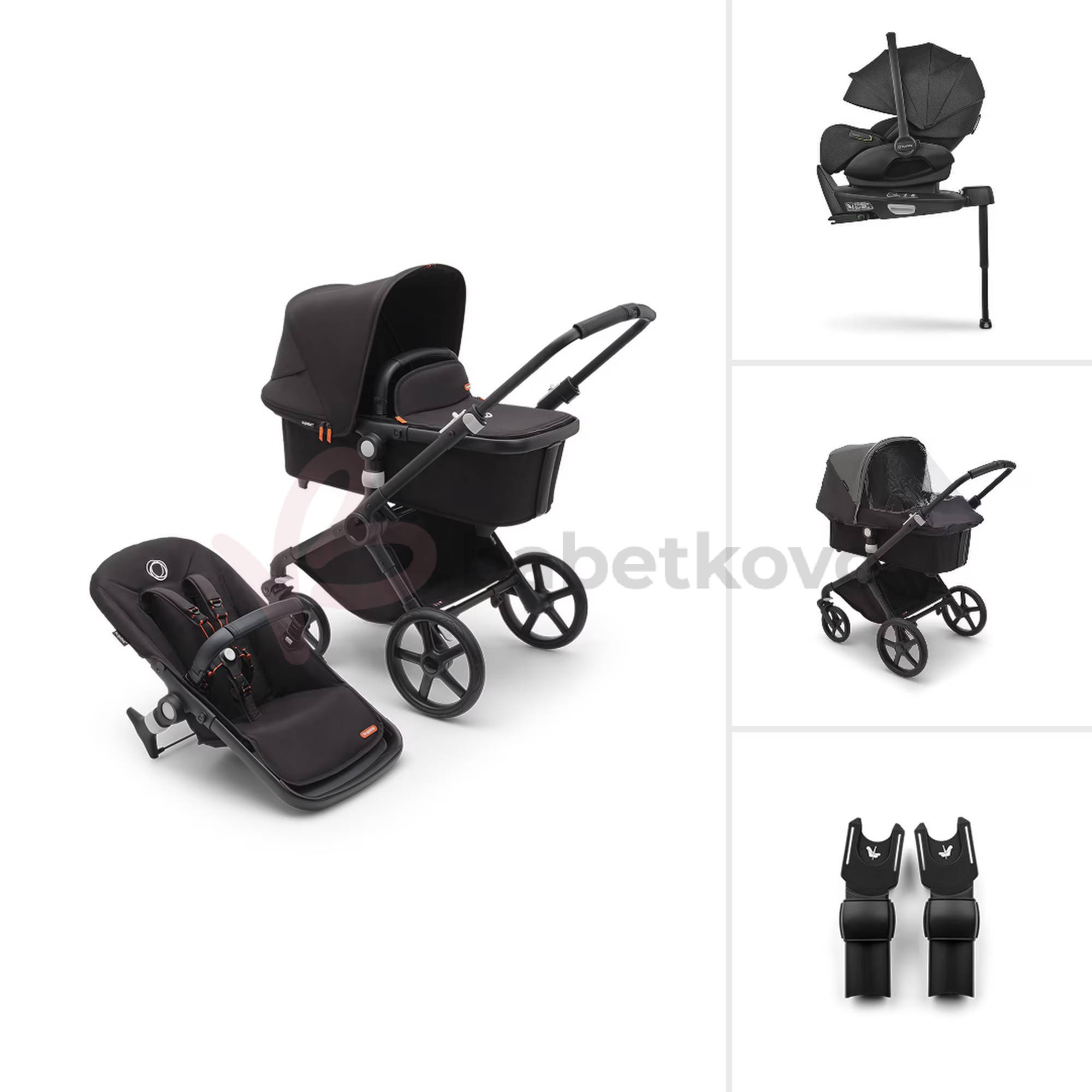 Bugaboo Fox CUB TRIO BUNDLE Black/Midnight Black