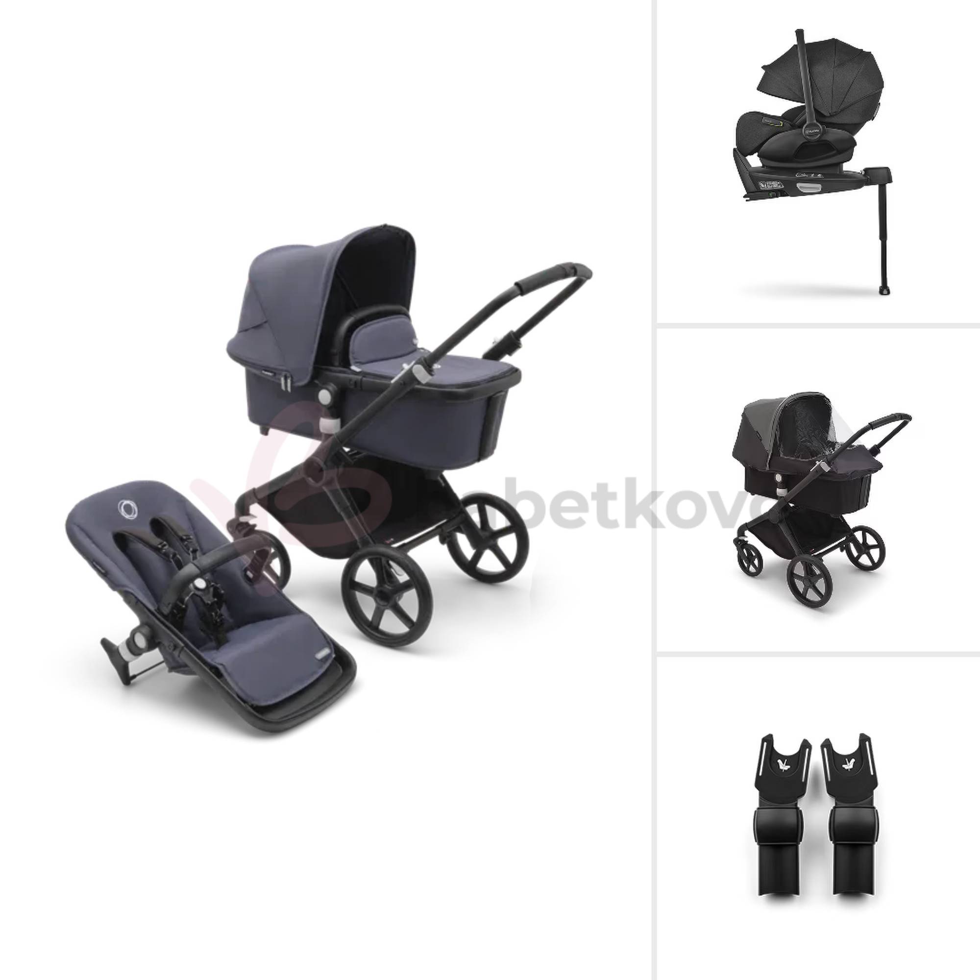 Bugaboo Fox CUB TRIO BUNDLE Black/Stormy Blue
