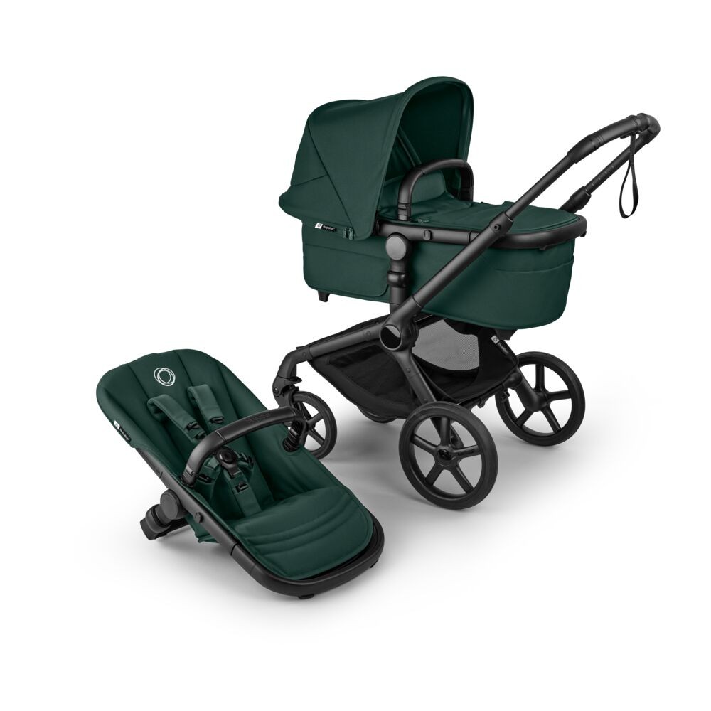 Bugaboo Fox 5 RENEW Kompletný set Black/Fern Green