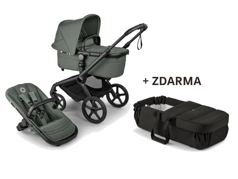 Bugaboo Fox 5 RENEW Kompletný set Black/Forest Green