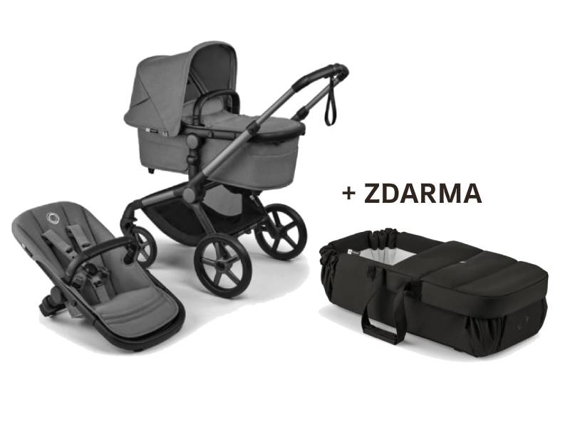 Bugaboo Fox 5 RENEW Kompletný set Graphite/Moon grey-Moon Grey