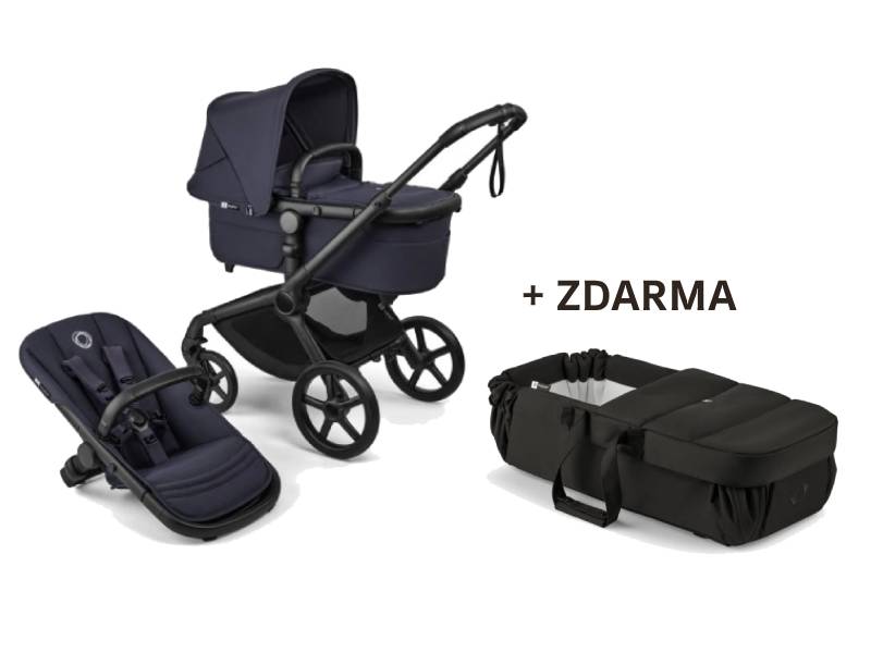 Bugaboo Fox 5 RENEW Kompletný set Black/Deep Indigo-Deep Indigo