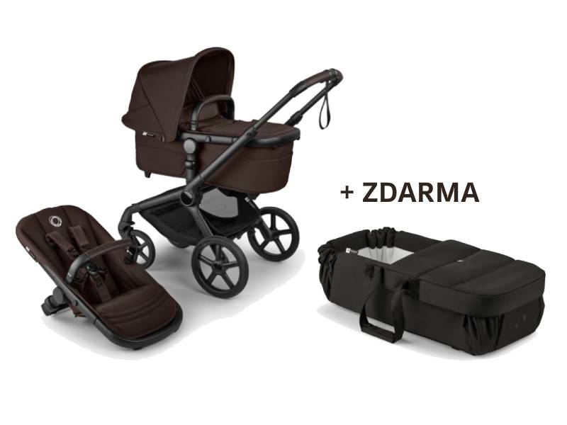 Bugaboo Fox 5 RENEW Kompletný set Black/Cocoa Brown