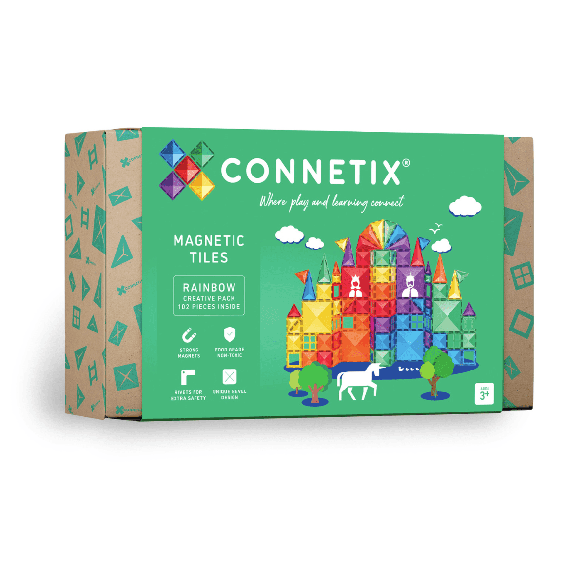 Connetix Magnetická stavebnica - Rainbow Creative Pack 102 ks
