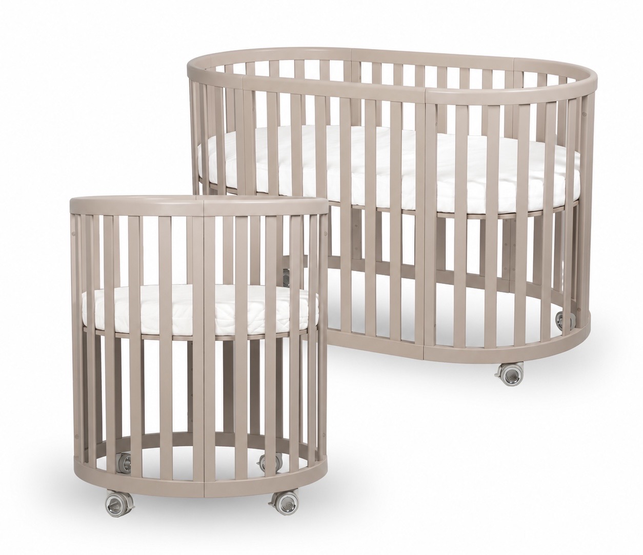 Espiro Oasis Rastúca postieľka 3v1 s matracmi Cashmere