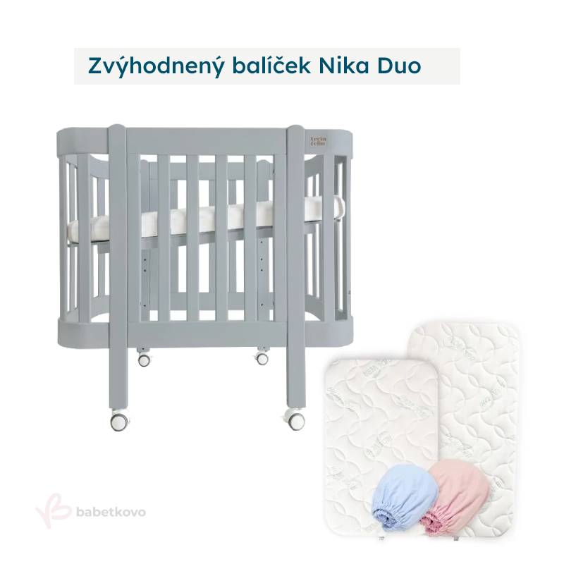 LevinFelin Zvýhodnený balíček Nika Duo Sivá so sivými nožičkami