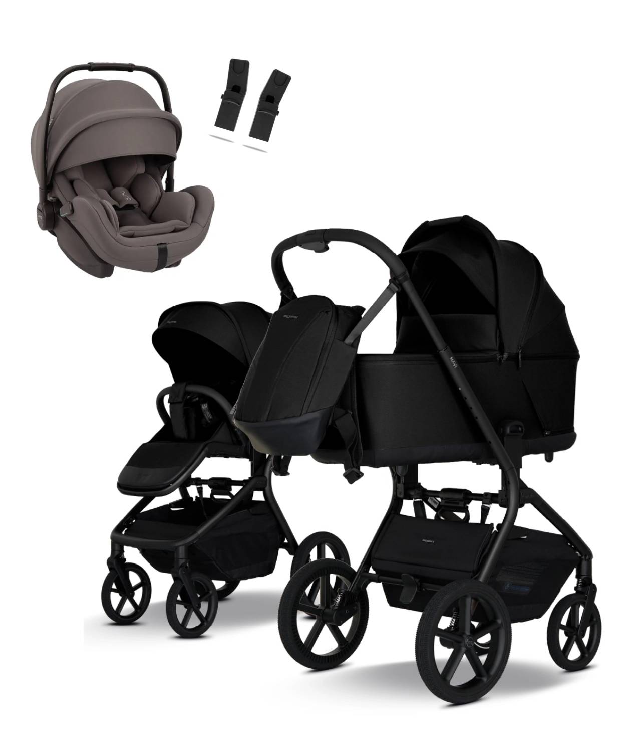 MY JUNIOR MAVI Pure Black + Autosedačka Nuna Arra Flex