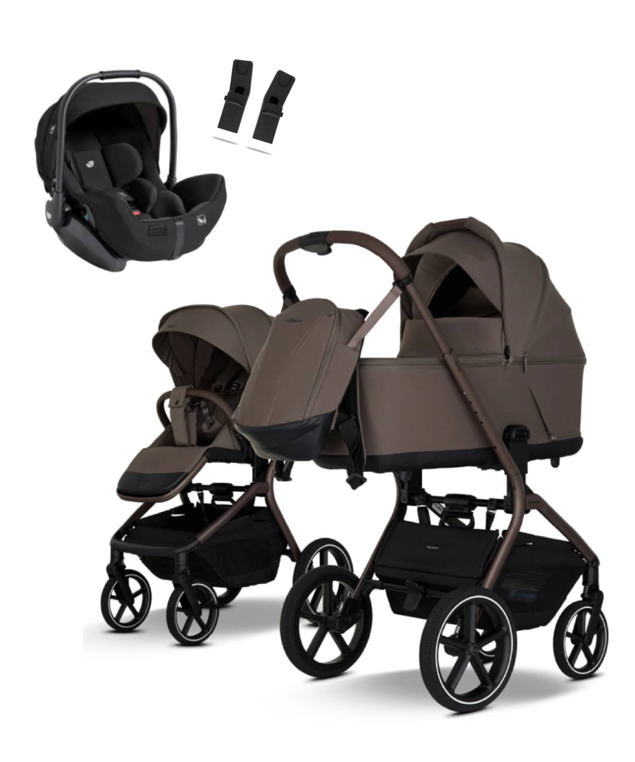 MY JUNIOR MAVI Mocca Brown + Autosedačka Joie i-Level Pro