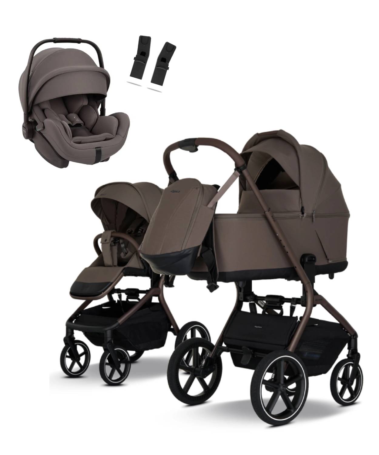 MY JUNIOR MAVI Mocca Brown + Autosedačka Nuna Arra Flex