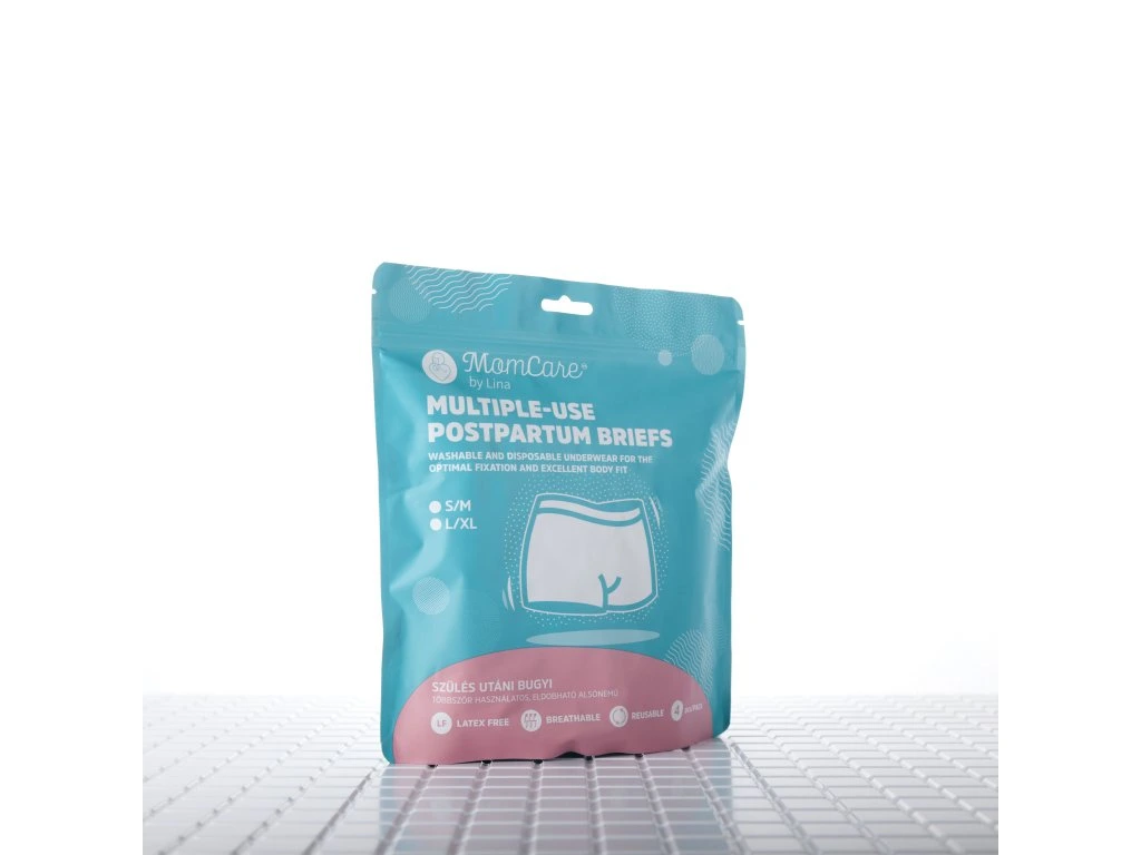 MomCare Popôrodné nohavičky na viacnásobné použitie veľ. L-XL 4ks