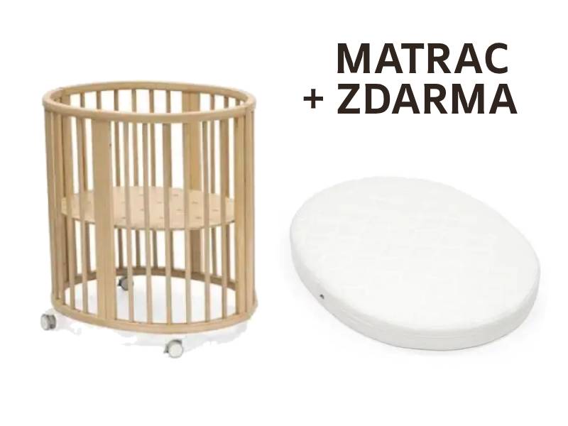 Stokke Sleepi Mini postieľka V3 Natural + MINI matrac ZDARMA