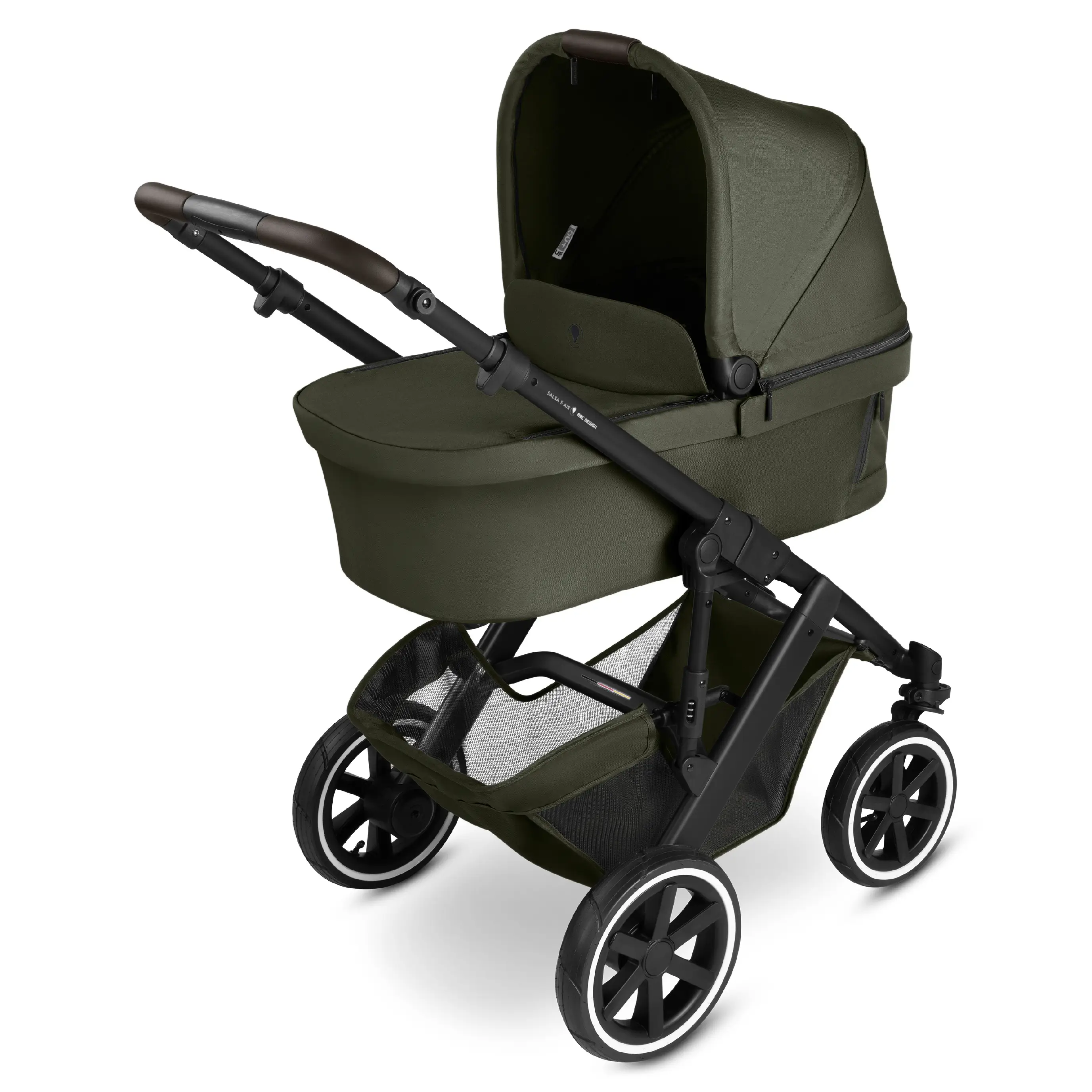 ABC Design Kombinovaný kočík Salsa 5 Air All in one set Maxi Cosi avocado