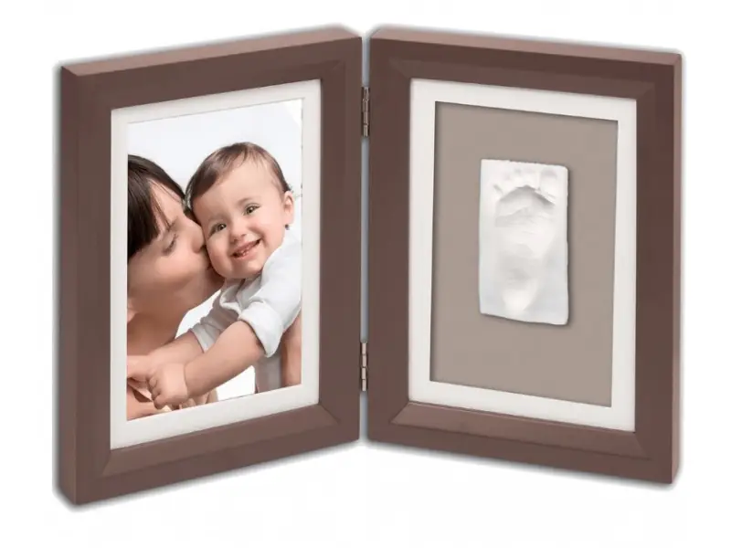 Baby Art Drevený rámček pre odtlačok My Baby Touch Simple Brown