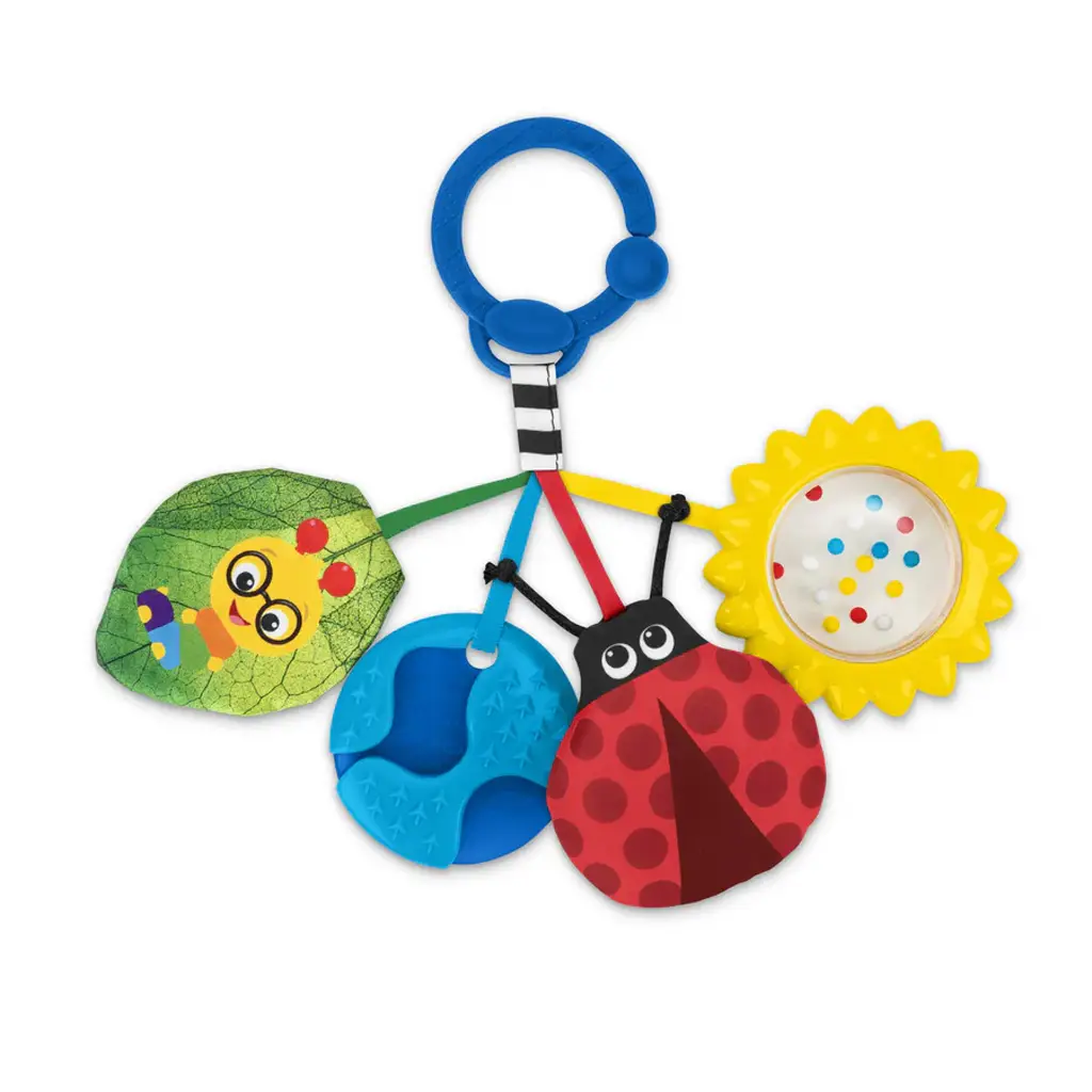 BABY EINSTEIN Hračka senzorická na C krúžku Touch of Nature™ 0m+