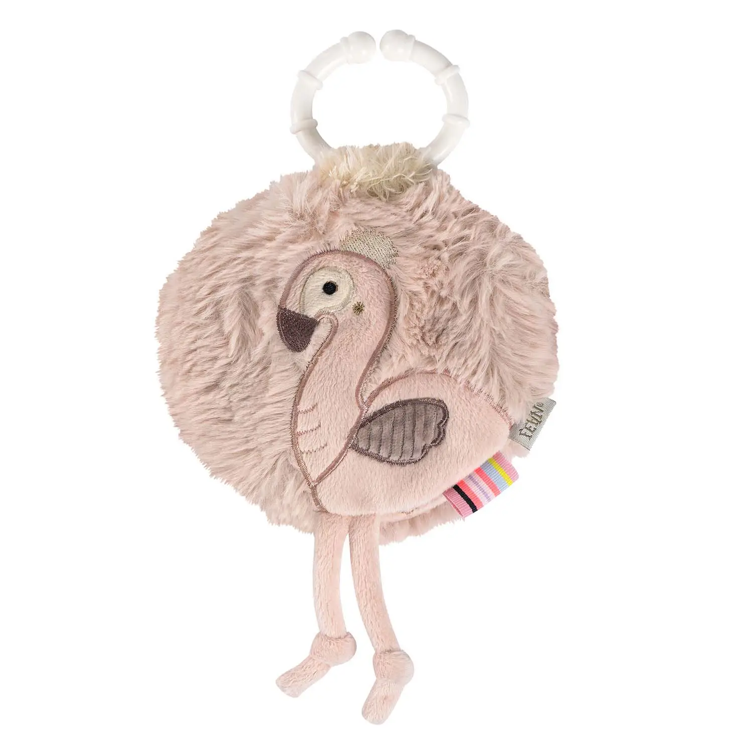BABY FEHN Plyšová knižka plameniak, Pink