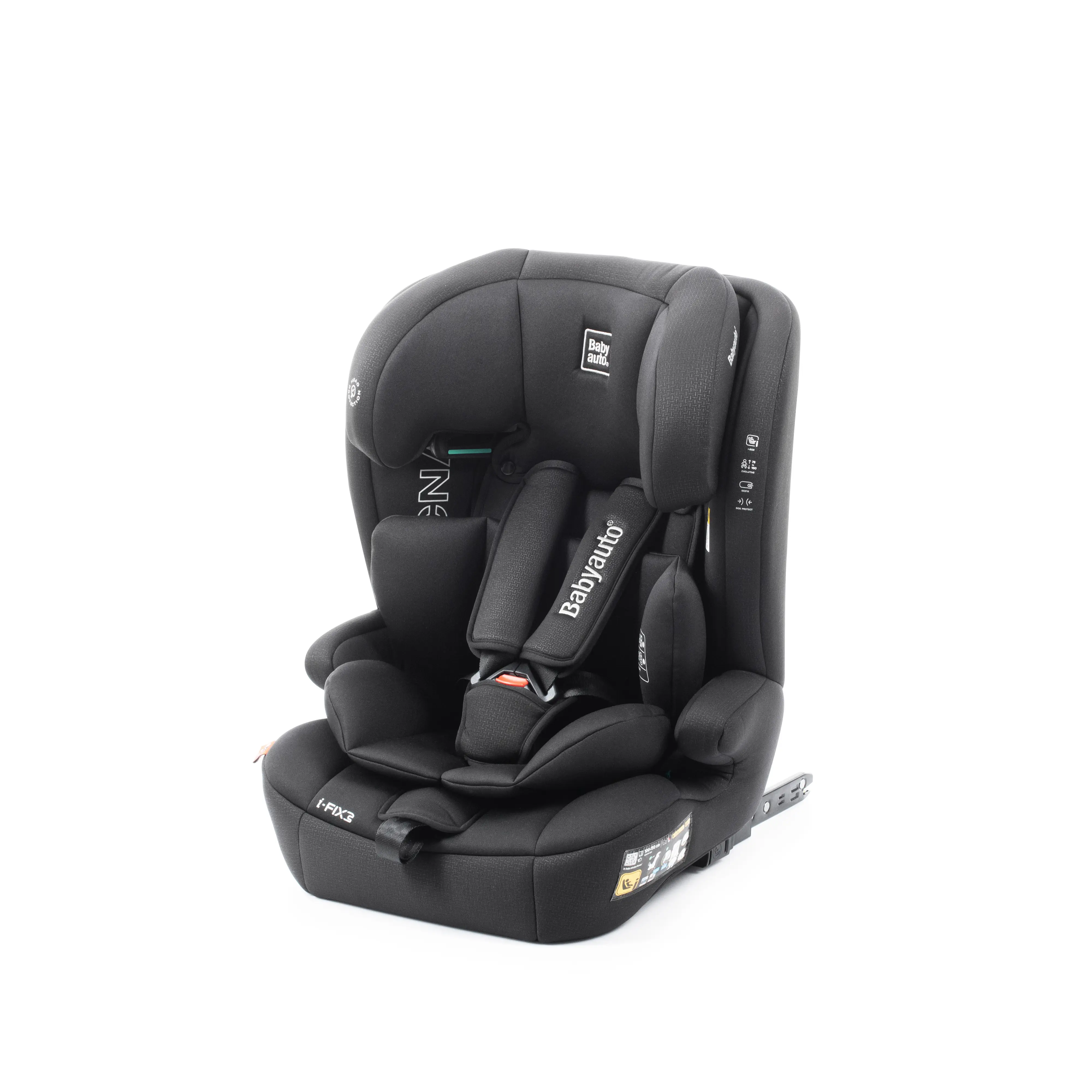 BabyAuto KONAR iFIX i-Size 76-150 autosedačka, BLACK LINE EMBOSSED