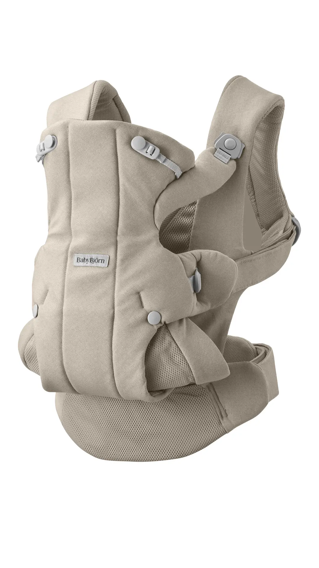 BABYBJORN nosítko HOLD Woven Sand Grey