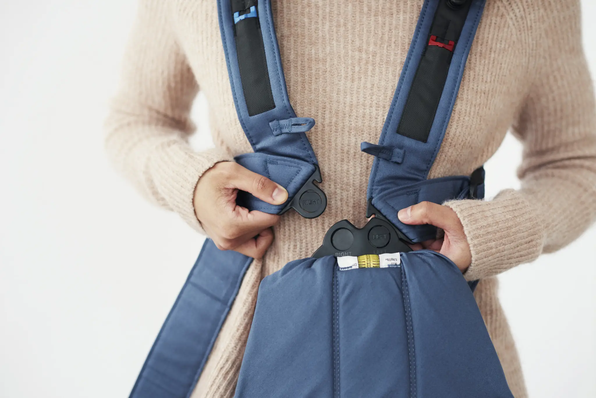 BABYBJORN nosítko MINI Vintage Indigo bavlna