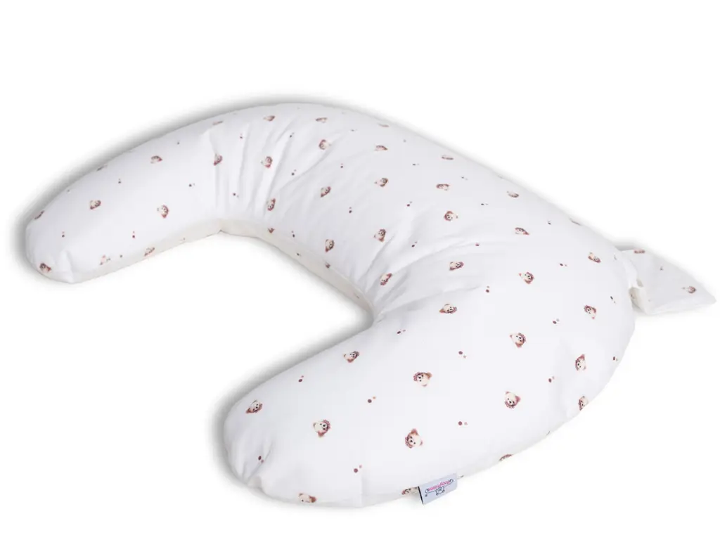 BABYMATEX Vankúš na dojčenie polohovací miniRelax Jersey 150cm Medvedík