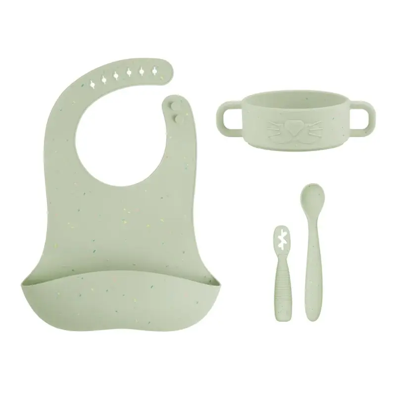 BabyMoov Silikónová jedálenská súprava Baby First MEAL SET Mini Arty