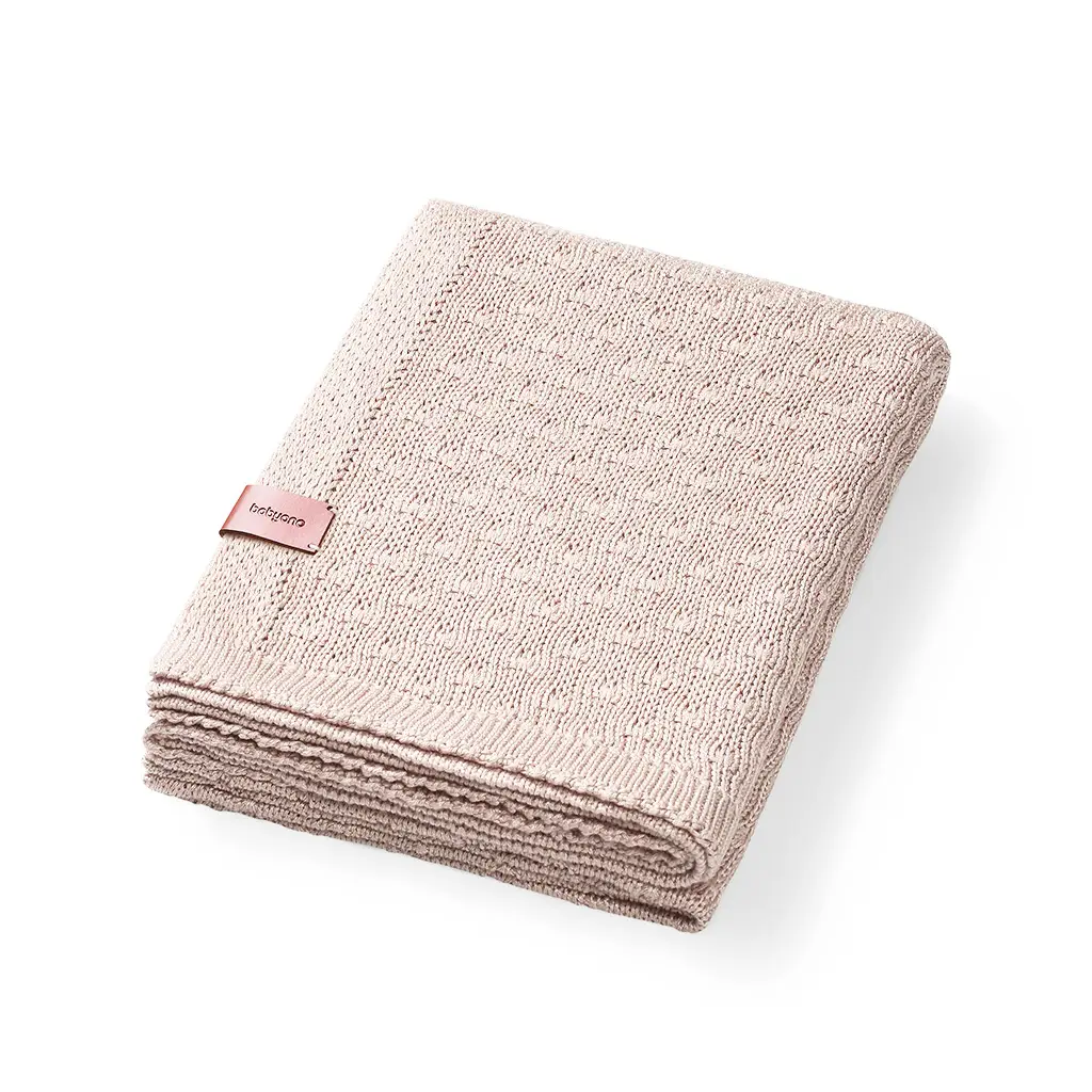 BABYONO Deka pletená bambusová Light Beige