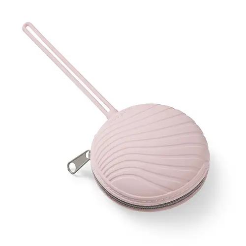 BABYONO Puzdro na cumlík silikónové ružové 0m+