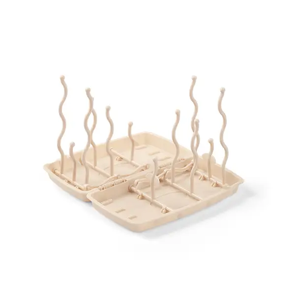 BABYONO Stojan na sušenie dojčenských fliaš a cumlíkov béžový