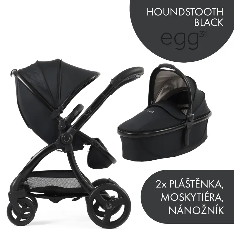 BabyStyle Egg3 set 2 v 1 - Houndstooth Black 2025 - Special Edition
