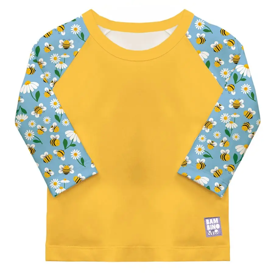 Bambino Mio detské tričko do vody s rukávom Busy Bees, 1-2 roky