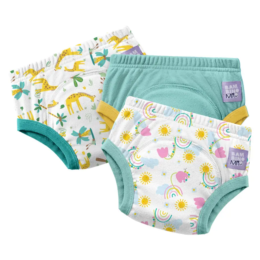 Bambino Mio učiace plienky 3-4 roky 3 balenie, BLUE SKIES