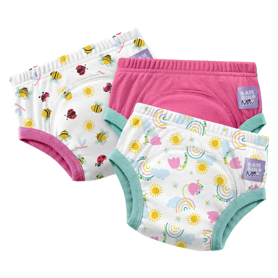 Bambino Mio učiace plienky 3-4 roky 3 balenie, GARDEN PARTY