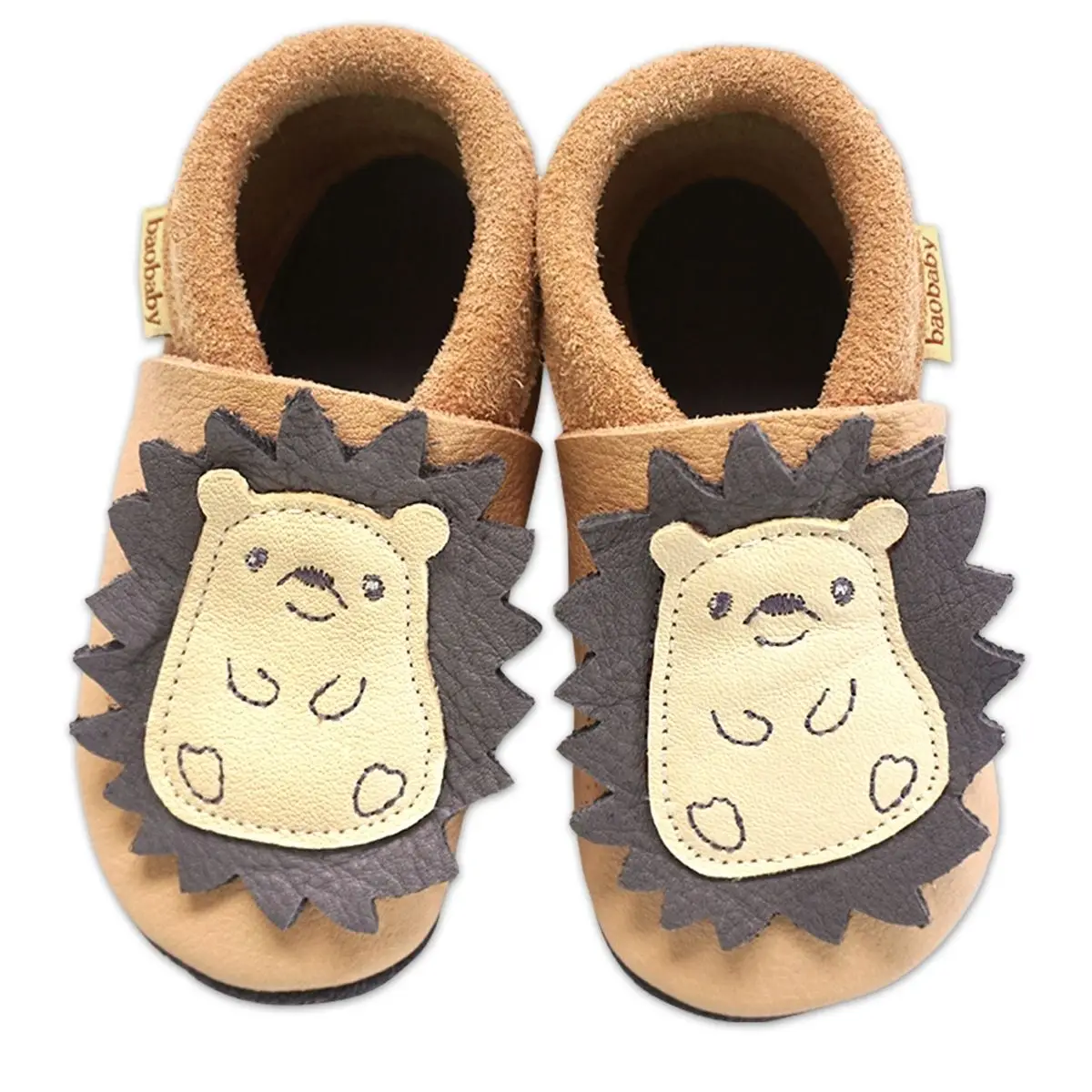 Baobaby Soft Sole capáčky,classic SPIKEY Powder, méďa pudrová,M