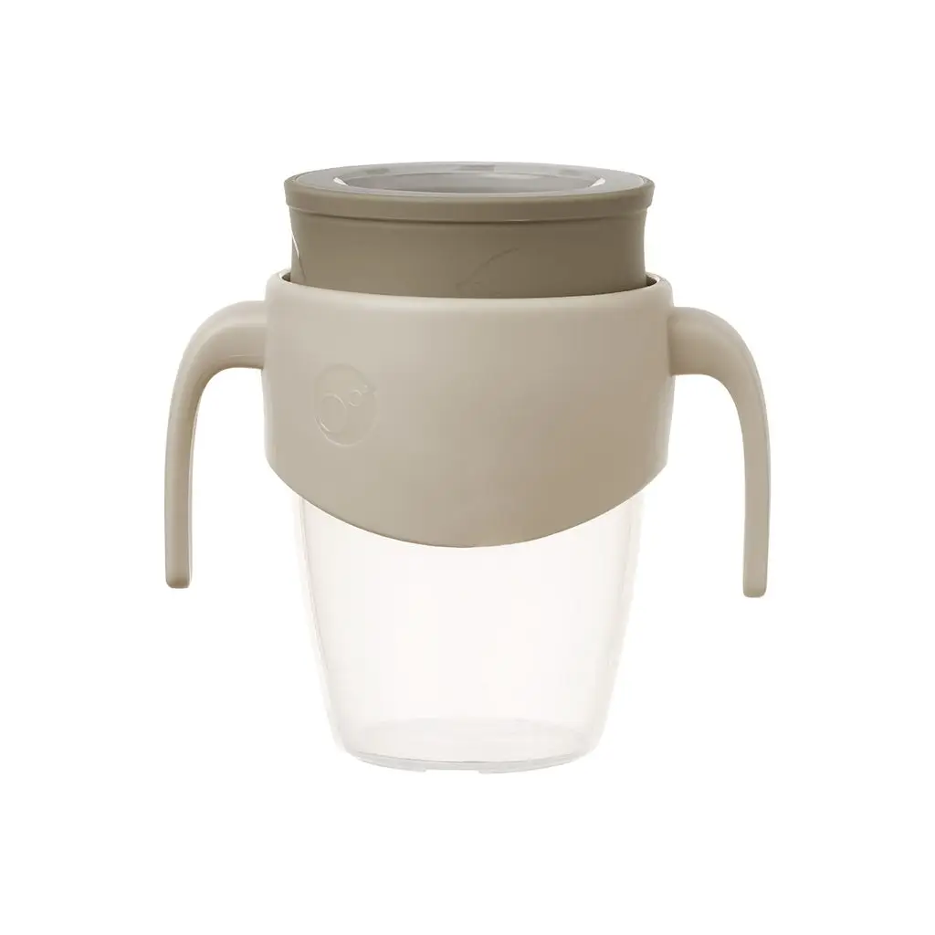360° netekoucí učící hrneček 250 ml - béžový
