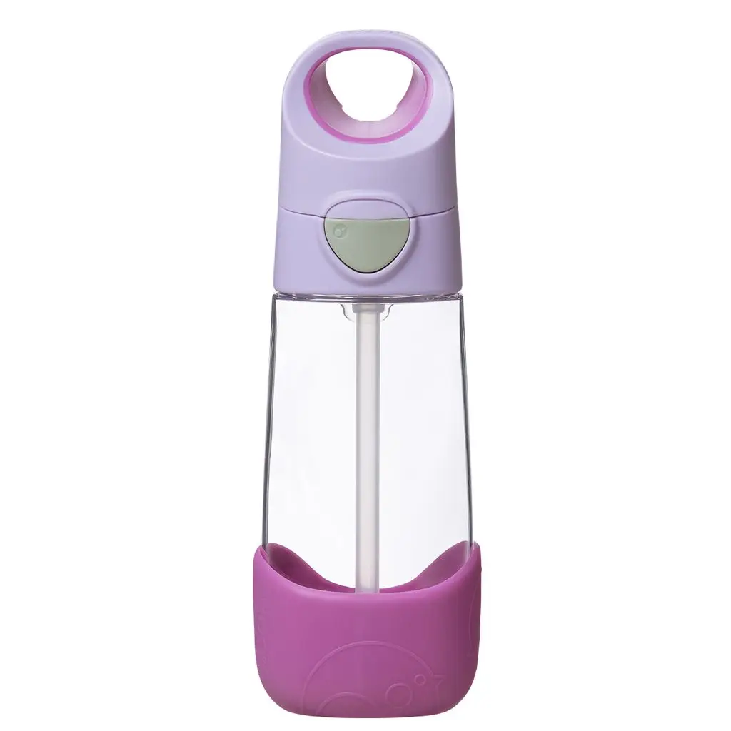B.BOX Fľaša na pitie so slamkou 450 ml - sugar plum
