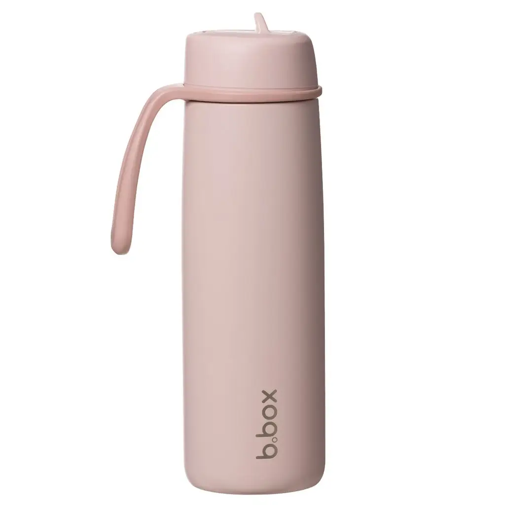 B.BOX Nerezová termofľaša so slamkou 690 ml - blush crush