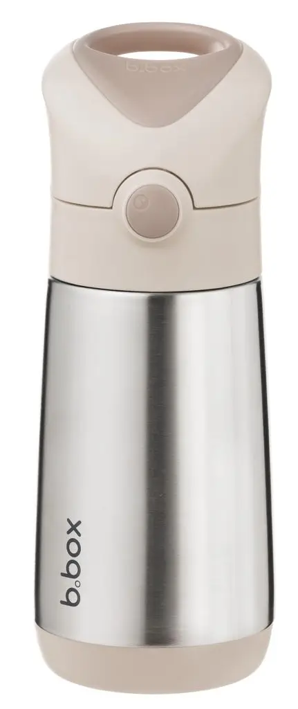 B.BOX Termoska na pitie so slamkou 350 ml - béžová