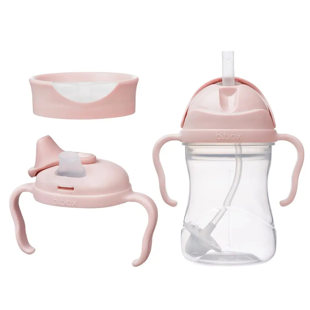 B.BOX Univerzálna súprava na pitie 3v1, 240 ml - ružová