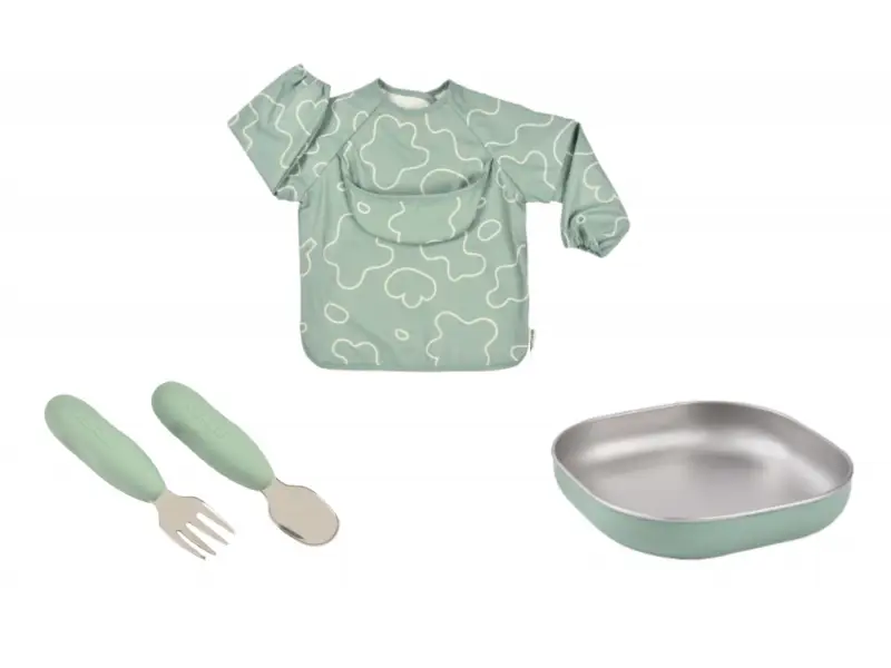Beaba Jedálenská sada pre najmenších Sage Green
