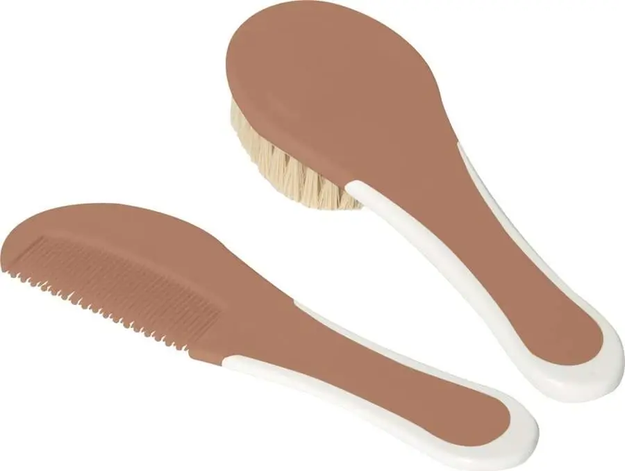 Bébé-Jou Hrebeň a kefa s prírodným vlasom Copper