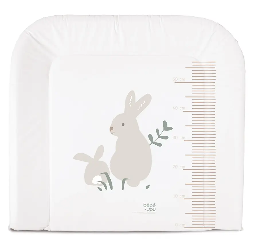 Bébé-Jou Prebaľovacia podložka dvojstranná Bunnie Lines, 72x77cm