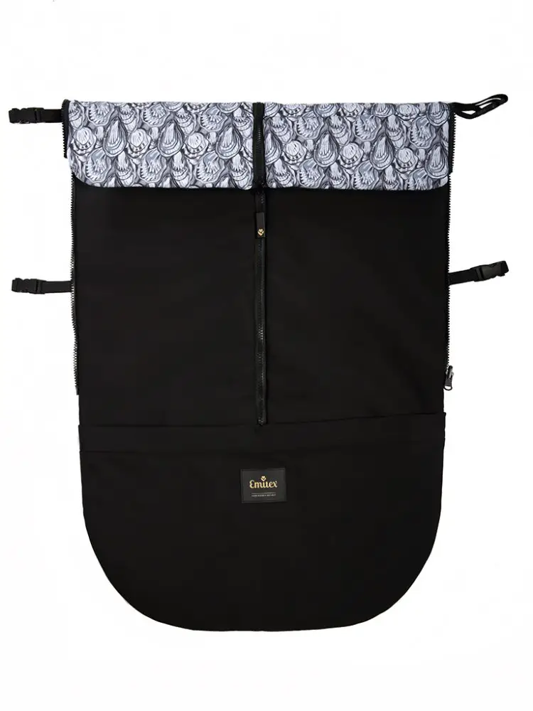 Jarní/Podzimní nepadací deka ZIBIE Black + Shellsy