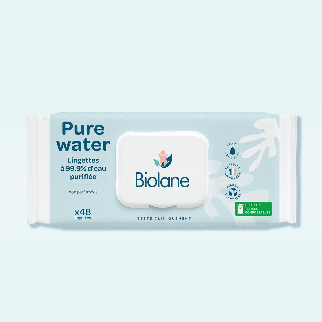 Utierky Pure water-48 obrúsky
