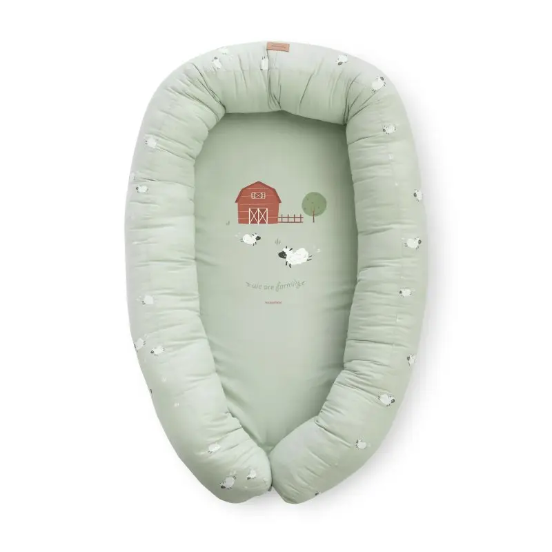 Bonjourbébé Bavlnené hniezdo XL Funny Farm