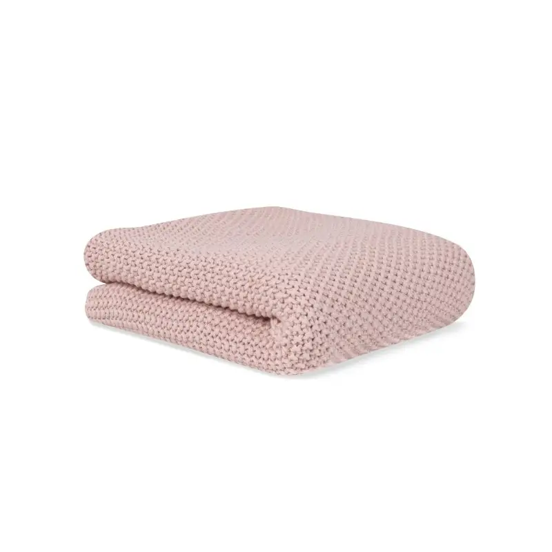 Bonjourbébé Detská pletená deka z organickej bavlny Pink