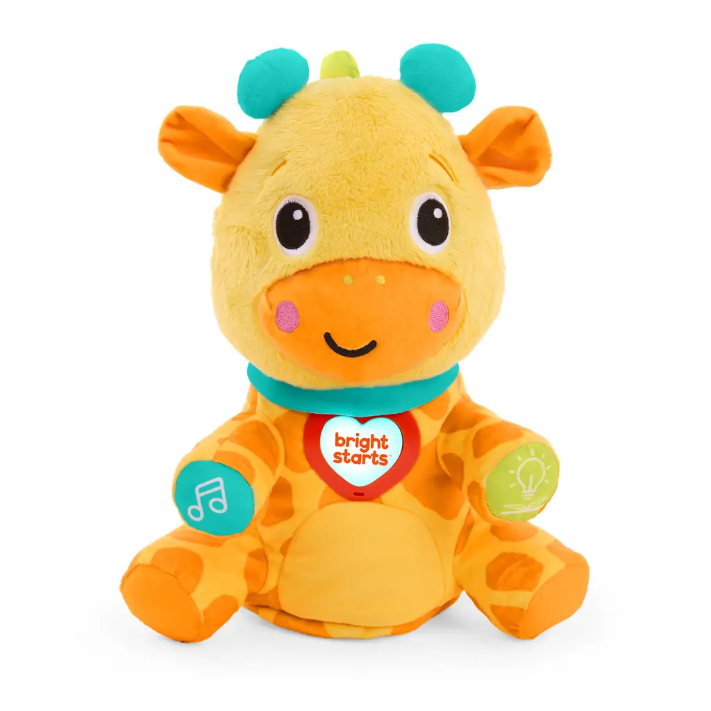 BRIGHT STARTS Hračka interaktívna vzdelávacia Chat & Cuddle Giraffe™, 6m+