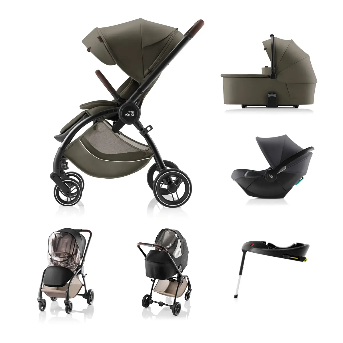 BRITAX Akčná sada kočíka Rio Lux, Urban Olive